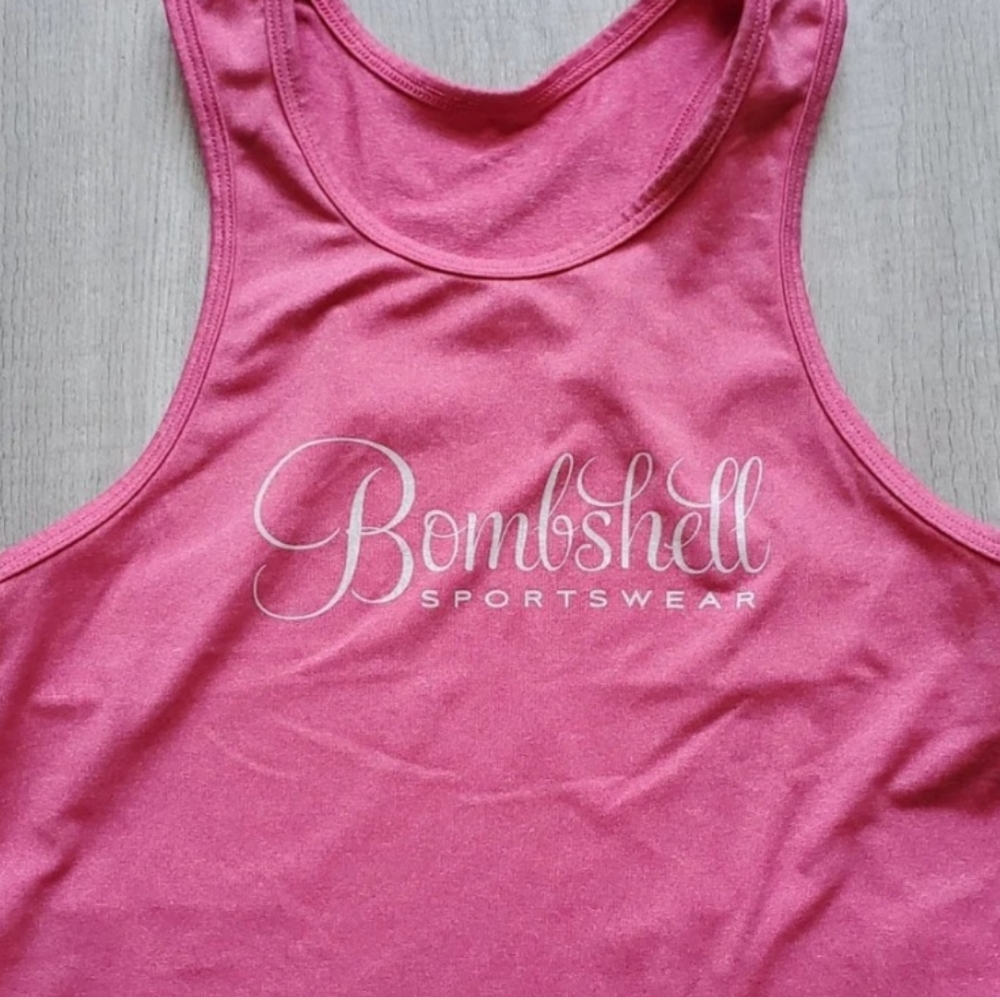 AUTH Bombshell Sportswear Pink Tank Sz S